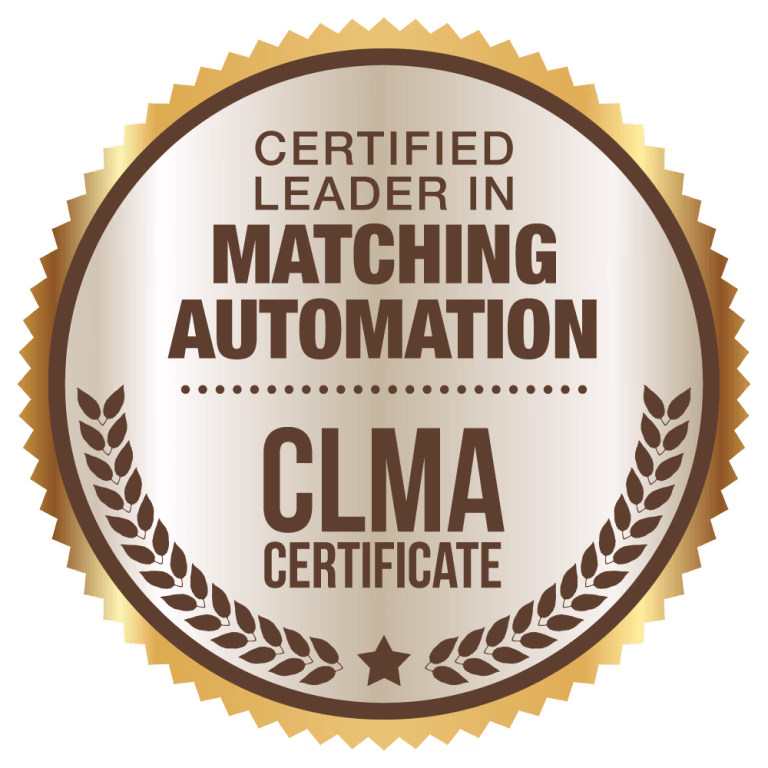 Certified Leader in Matching Automation badge
